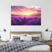Lavenderfeld in der Provence Leinwanddruck (Insitu (Schlafzimmer))