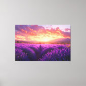 Lavenderfeld in der Provence Leinwanddruck (Vorderseite)
