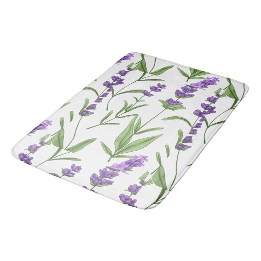 LAVENDERFELDER BADEMATTE (Schrägansicht)