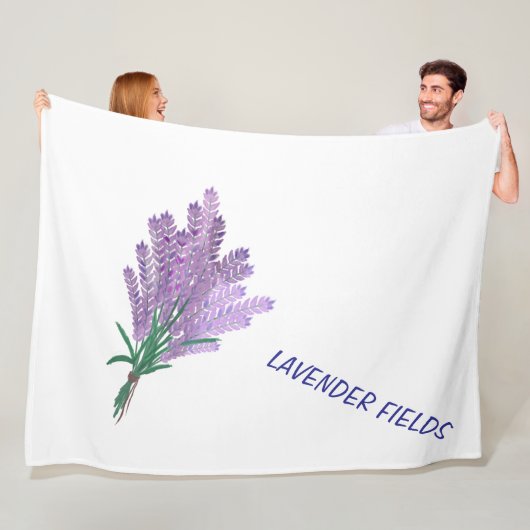 LAVENDERFELDER FLEECEDECKE (Beispiel)