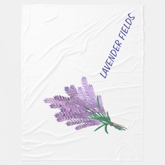 LAVENDERFELDER FLEECEDECKE (Vorderseite)