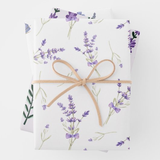 LAVENDERFELDER GESCHENKPAPIER SET (Beispiel)