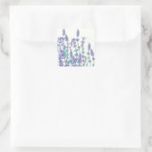 Lavenderfeldkleber Quadratischer Aufkleber (Tasche)