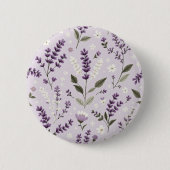 Lavenderflüster - Knopf für botanisches Muster Button (Vorderseite)