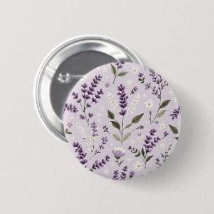 Lavenderflüster - Knopf für botanisches Muster Button