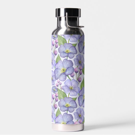 Lavenderfrühlingsblumen Bleibe Trinkflasche (Links)