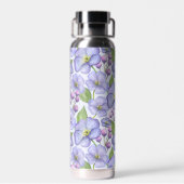 Lavenderfrühlingsblumen Bleibe Trinkflasche (Rückseite)
