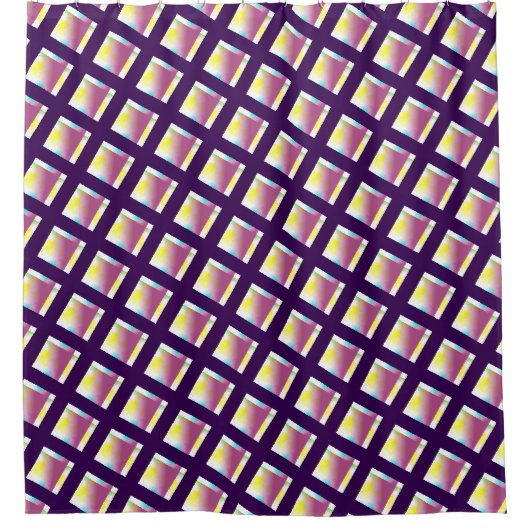 Lavendergitter Duschvorhang (Vorderseite)