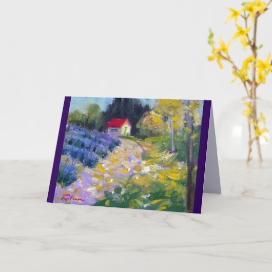 Lavenderhütte Karte (Gelbe Blume)