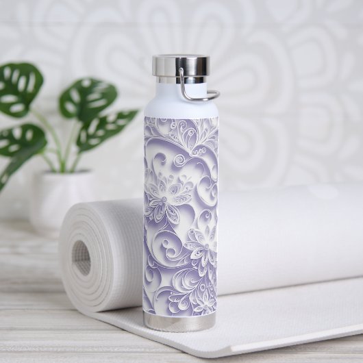 Lavenderpapier-Quilling-Muster Trinkflasche (Yoga)