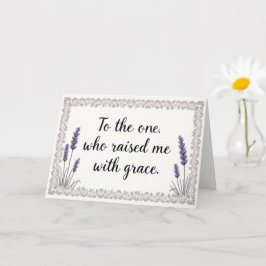 Lavenderrahmen hob mich mit Grace Mum auf Karte