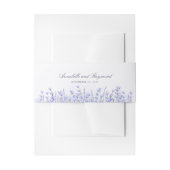 Lavenders Floral Lila Wedding Einladungsbanderole (Vorderseite Beispiel)