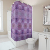 Lavenders Ikat 3 Duschvorhang (Beispiel)