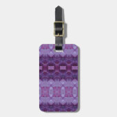 Lavenders Ikat Zen Gepäckanhänger (Vorderseite vertikal)