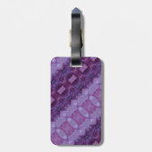 Lavenders Ikat Zen Gepäckanhänger (Rückseite vertikal)