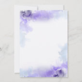 Lavenders Lila Probe Einladung (Rückseite)