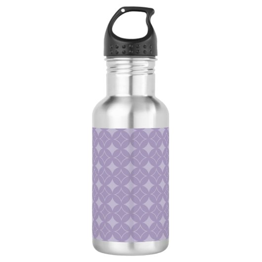 Lavendershippo-Muster Edelstahlflasche (Vorderseite)