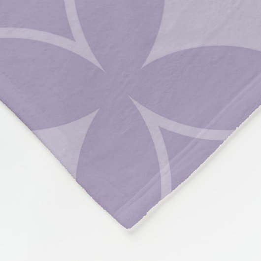 Lavendershippo-Muster Fleecedecke (Ecke)