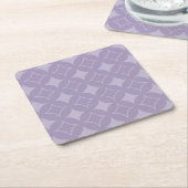 Lavendershippo-Muster Rechteckiger Pappuntersetzer (angewinkelt)