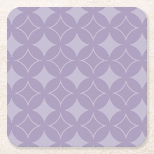 Lavendershippo-Muster Rechteckiger Pappuntersetzer (Vorderseite)