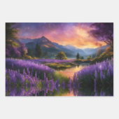 Lavendertal bei Morgendämmerung Geschenkpapier Set (Vorderseite 2)