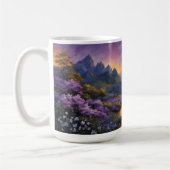 Lavendertal bei Morgendämmerung Kaffeetasse (Links)