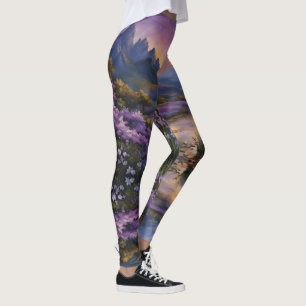 Lavendertal bei Morgendämmerung Leggings