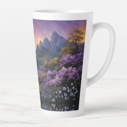 Lavendertal bei Morgendämmerung Milchtasse (Rechts)