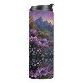 Lavendertal bei Morgendämmerung Thermosbecher (Nach links gedreht)