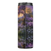 Lavendertal bei Morgendämmerung Thermosbecher (Rückseite)