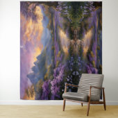 Lavendertal bei Morgendämmerung Wandteppich (Beispiel)