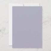 Lavenderverse Winterhochzeit Einladung (Rückseite)