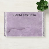 Lavendine Watercolor Schöne Monogramm Post-it Klebezettel (Büro)