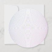 Lavendra Circle Wedding Einladung (Rückseite)