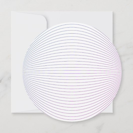 Lavendra Circle Wedding Einladung (Rückseite)