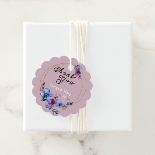 Lavendra Circle Wedding Geschenkanhänger (Beispiel)