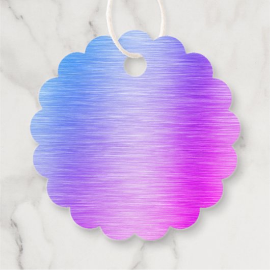 Lavendra Circle Wedding Geschenkanhänger (Rückseite)