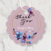 Lavendra Circle Wedding Geschenkanhänger (Vorderseite)
