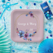 Lavendra Circle Wedding Pappteller (Party)