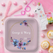 Lavendra Circle Wedding Pappteller (Party)