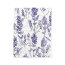 Lavenfelder | Lila Wasserfarben-Blumenmuster