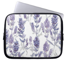 Lavenfelder | Lila Wasserfarben-Blumenmuster