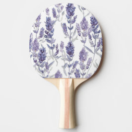Lavenfelder | Lila Wasserfarben-Blumenmuster Tischtennis Schläger