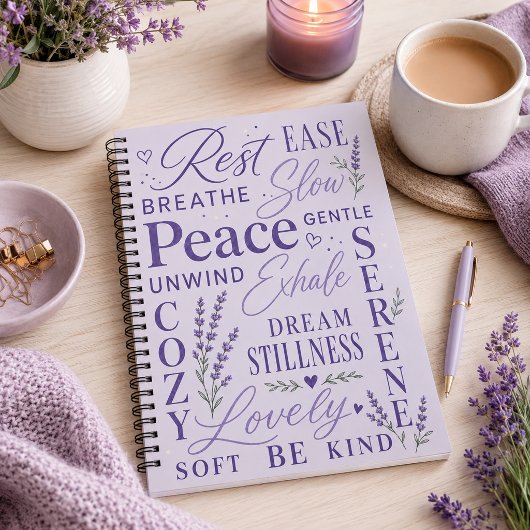 Lavent Inspirations-Typografie  Notizblock