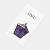 Laventücher mit Eule Laterne Design Serviette (Ecke)