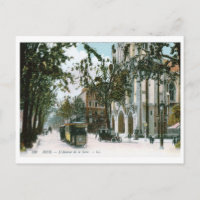 L'Avenue de la Gare, Nizza, Frankreich Vintag
