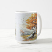 "Laverack" Die Jagd auf die englische Setter Kaffeetasse (VorderseiteRechts)