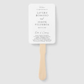 Lavern Elegant Modernes Hochzeitsprogramm Fächer (Vorderseite)