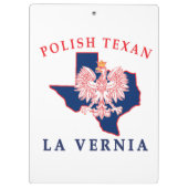 LaVernia Polnisch Texan Klemmbrett (Rückseite)