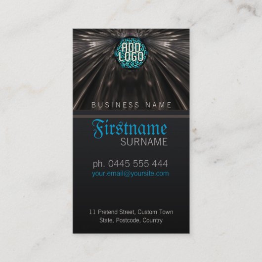 Laviano Feathers Business Card Visitenkarte (Vorderseite)
